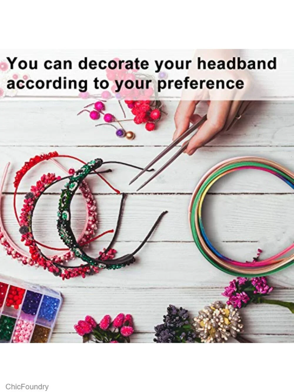 30pcs Satin Headbands Set, Wide & Stretchy Hair Accessories for Women Girls
